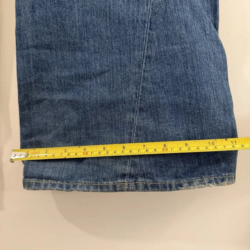 True Religion Joey Distressed Patchwork Flare Jeans Mens 33x33 Vintage Y2K